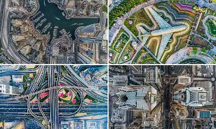 Dubai dari Udara, Foto Sudut `Mata Burung` Karya Drone